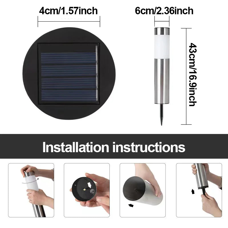 Solar Pathway Lights Waterproof