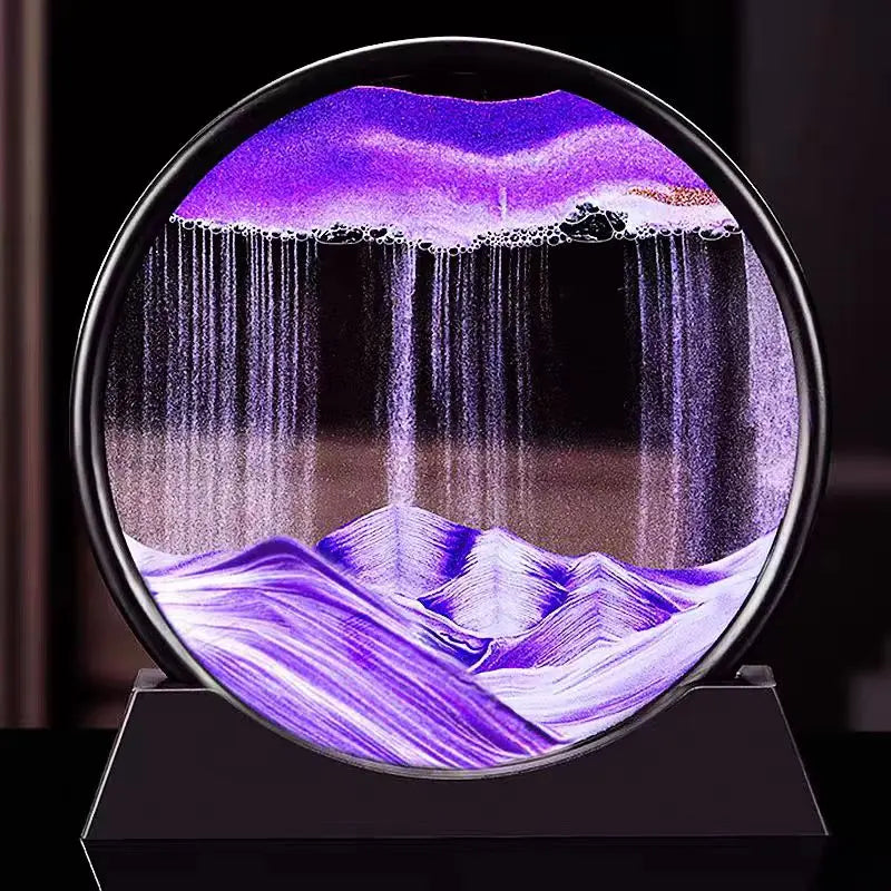 3D Moving Sand Art Glass