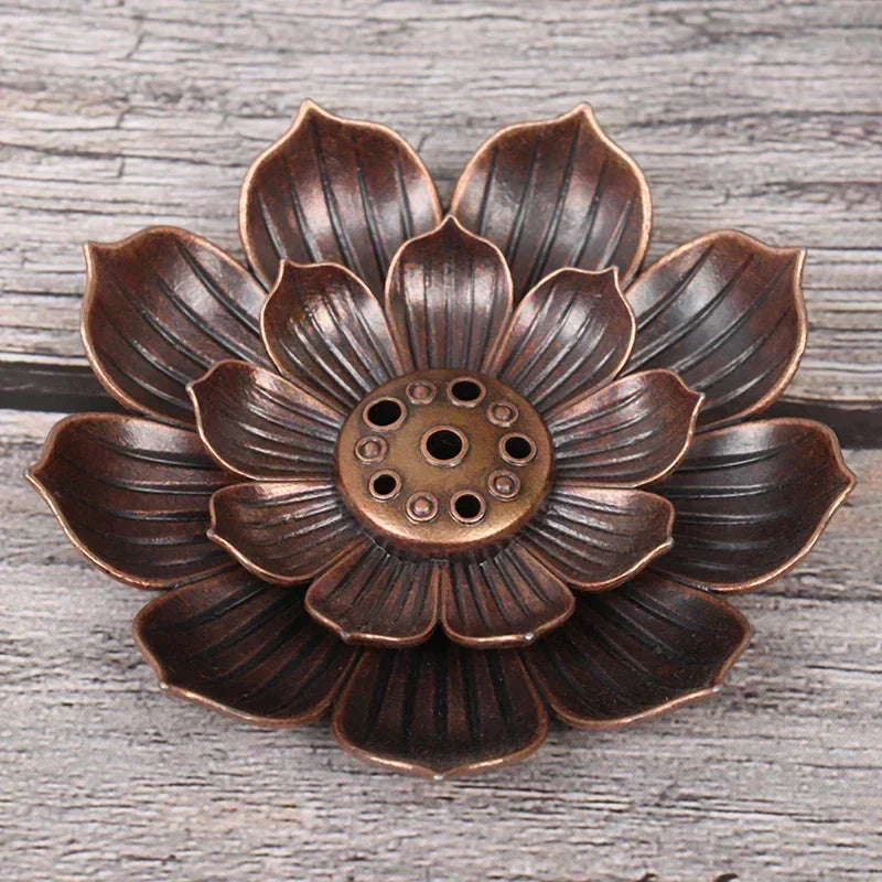 Alloy Lotus Incense Burner Plate