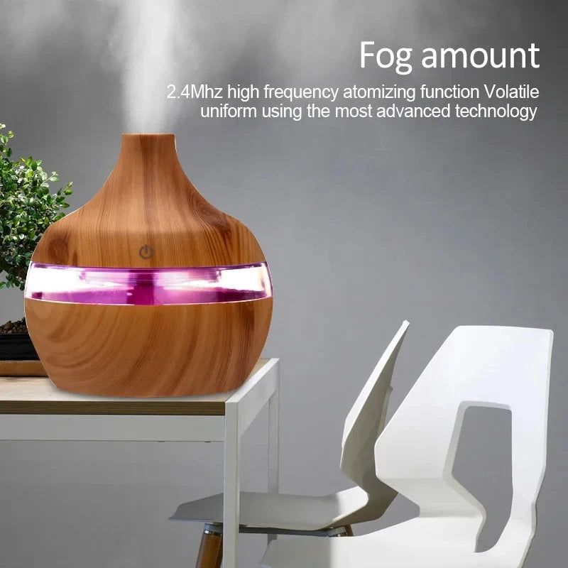 Ultrasonic Wood Aroma Humidifier