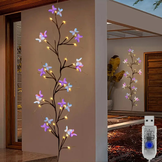 Enchanted Willow Vine Butterfly LED Lights