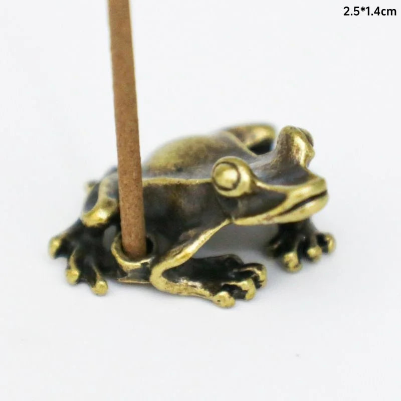Antique Brass Zen Frog