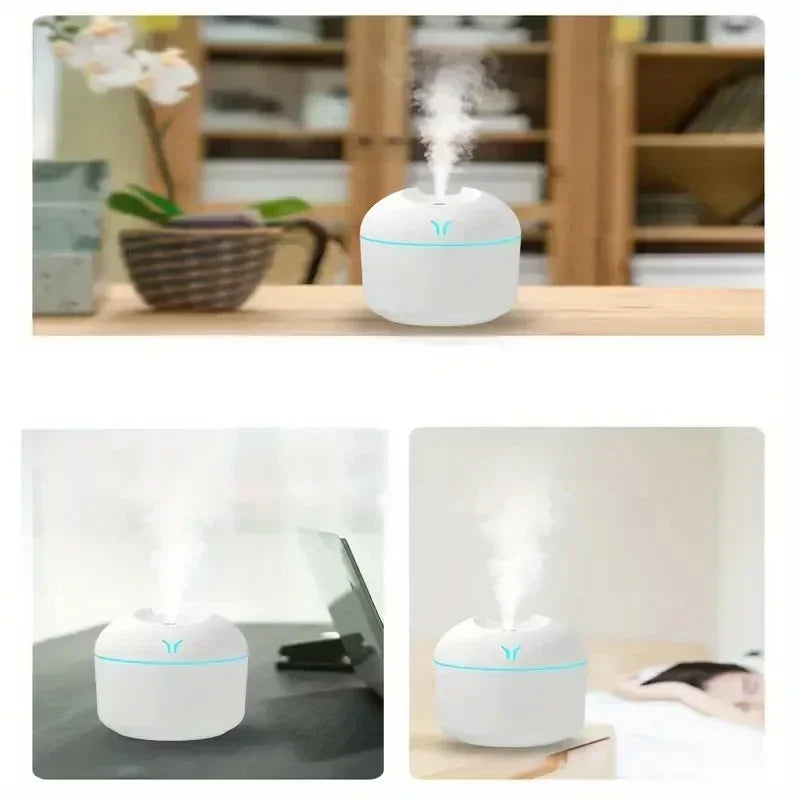 Compact USB Aroma Diffuser Humidifier LED Night Light