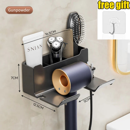 Wall Mounted Hair Dryer Holder