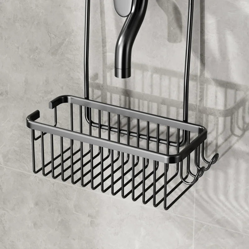 No Drill Bathroom Shower Rack