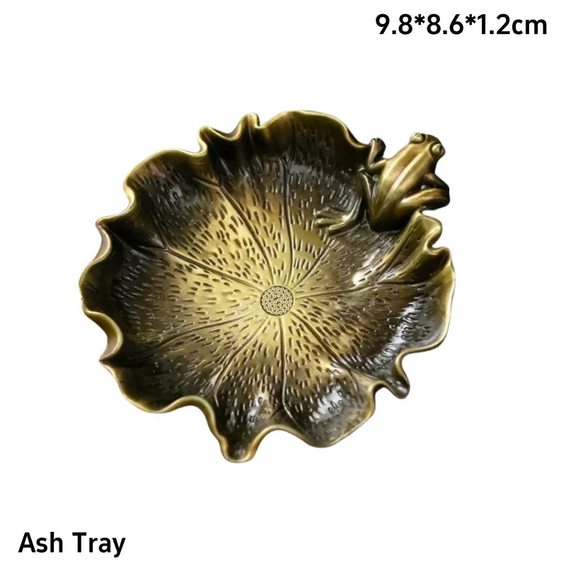 Antique Brass Zen Frog