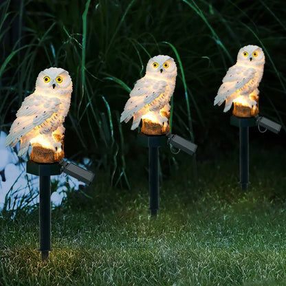 Solar Owl Garden Light