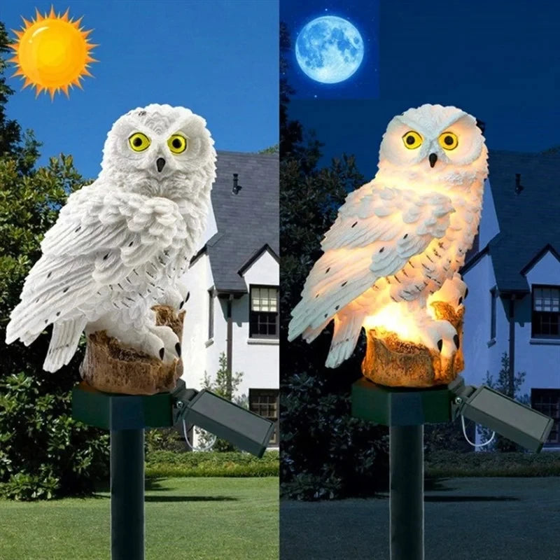 Solar Owl Garden Light