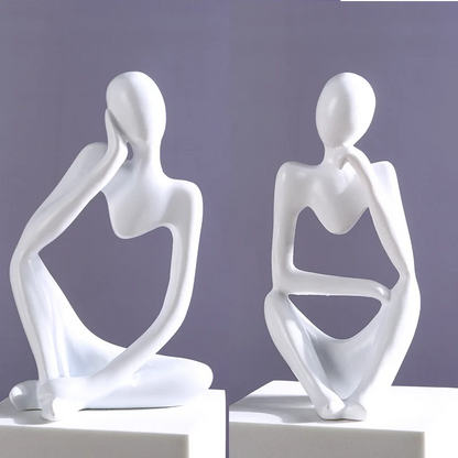 Abstract Thinker Resin Sculpture Nordic Yoga Figurine