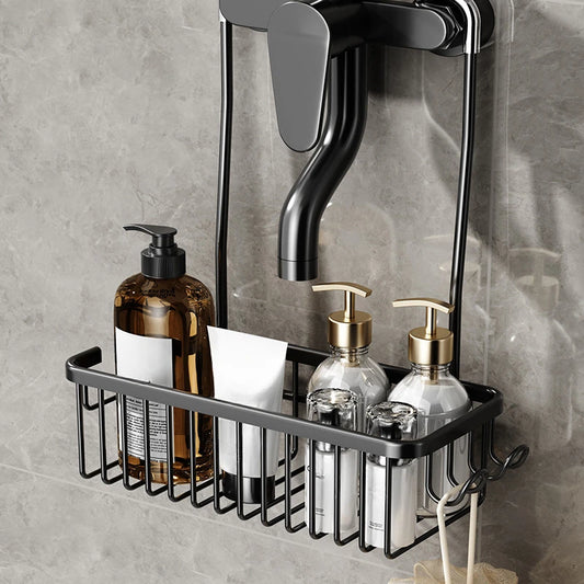 No Drill Bathroom Shower Rack