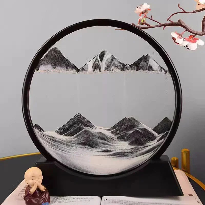 3D Moving Sand Art Glass