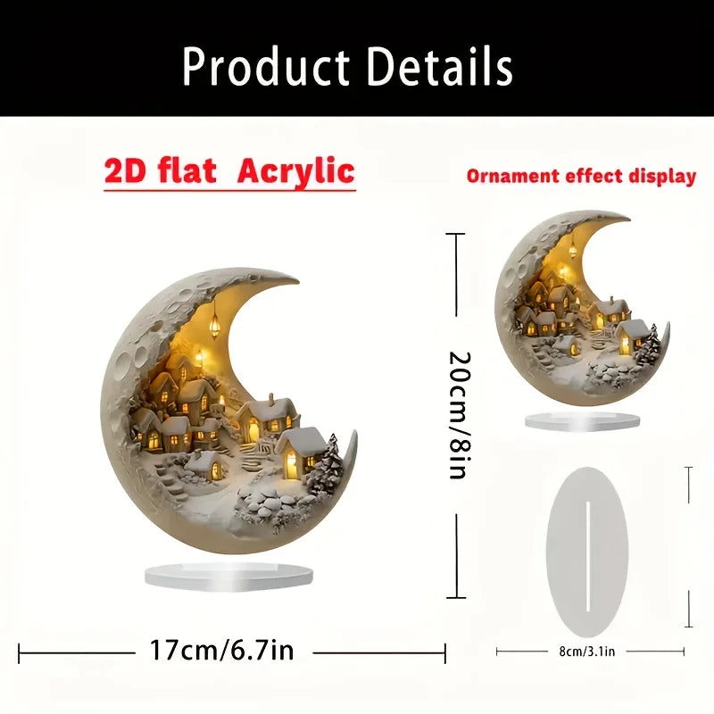 Christmas Moonhouse Acrylic