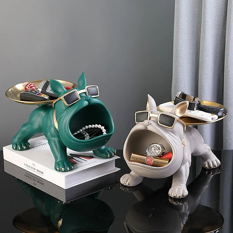 Bulldog Resin Statue Storage