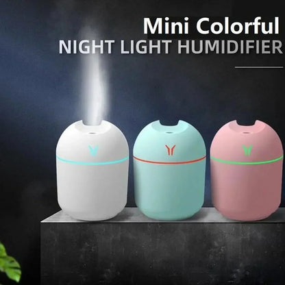 Compact USB Aroma Diffuser Humidifier LED Night Light