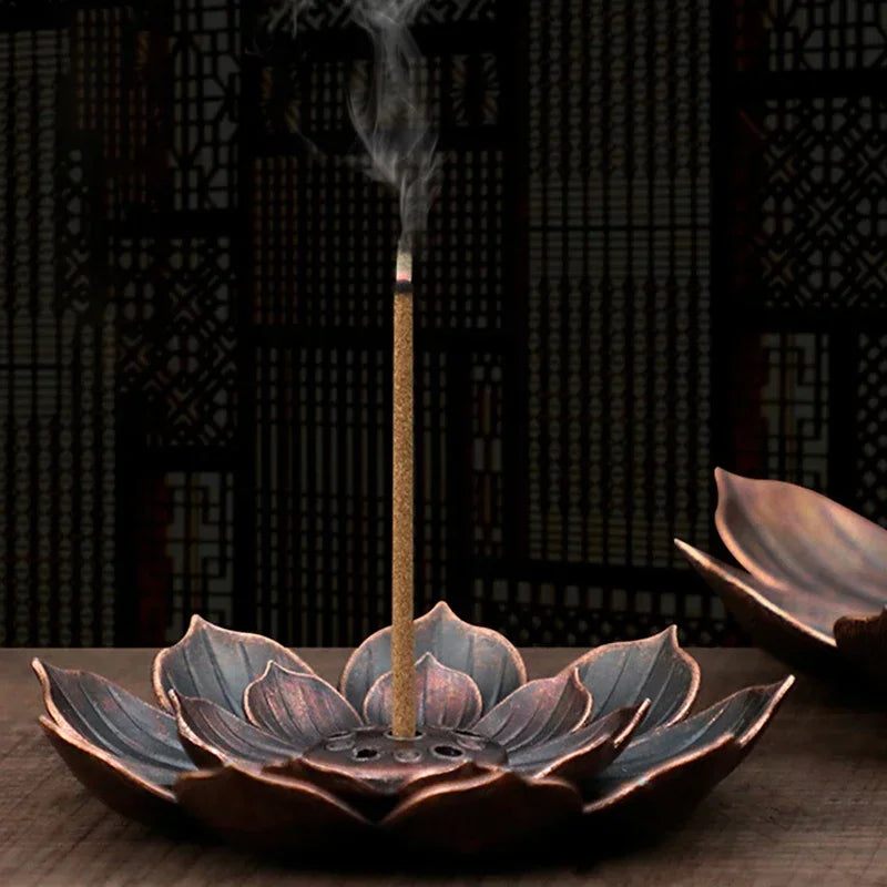 Alloy Lotus Incense Burner Plate