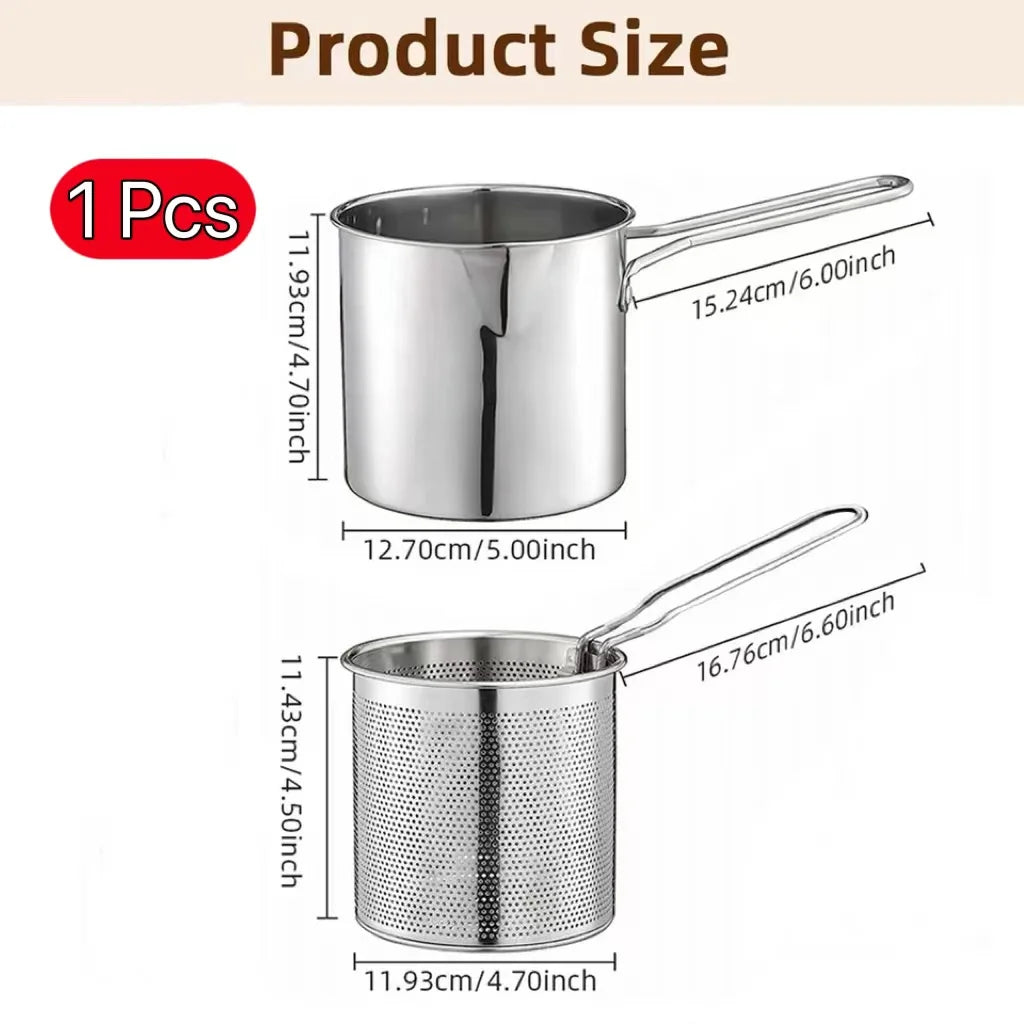 Stainless Steel Deep Fryer Pot