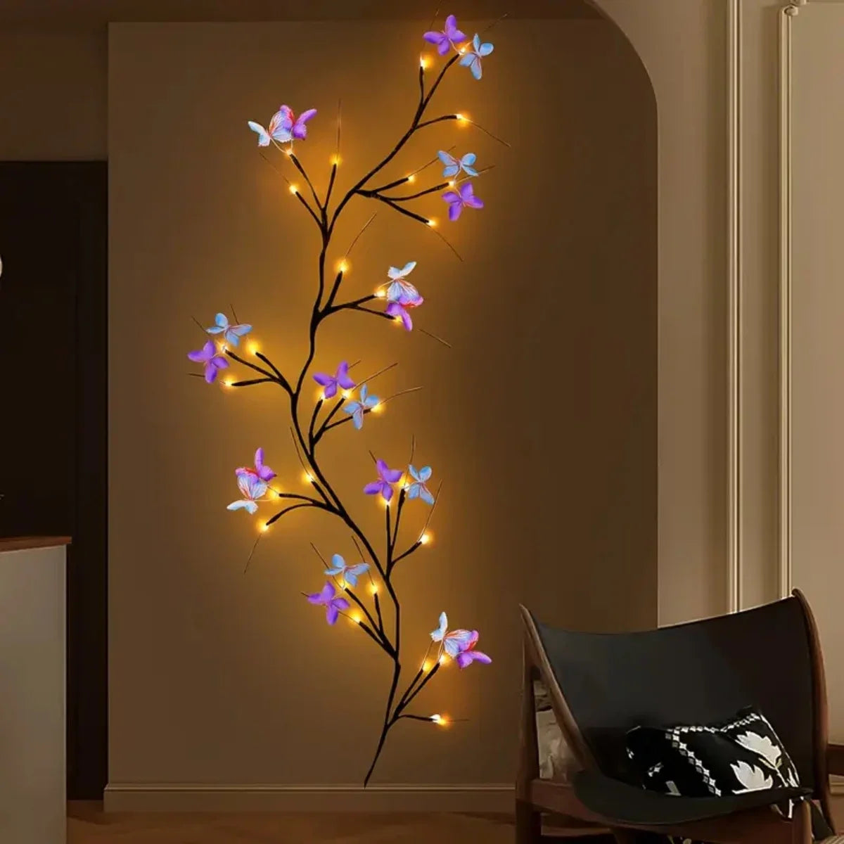 Enchanted Willow Vine Butterfly LED Lights