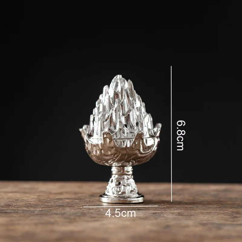 Vertical Incense Burner Alloy Hollow Tabletop