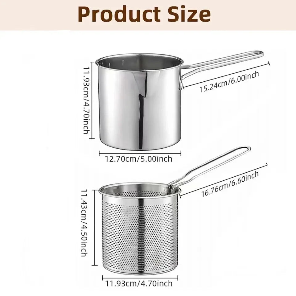 Stainless Steel Deep Fryer Pot