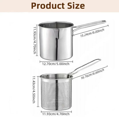 Stainless Steel Deep Fryer Pot